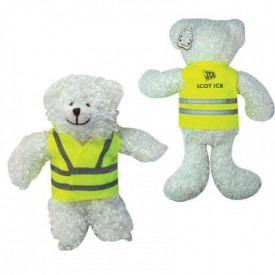 5" Snowy Bear with Reflective Jacket