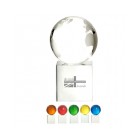 Crystal Globe on Crystal Cube