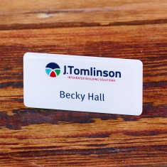 Digitally Printed Metal Name Badges