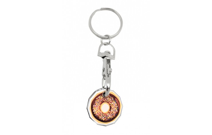 Full Colour Trolley Coin Keyring