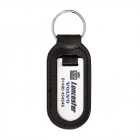 Large Cigar Shaped Leather Medallion Keyfob Large Cigar Shaped Leather Medallion Keyfob