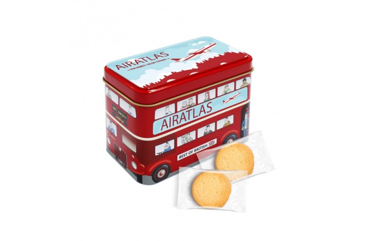 London Bus Tin with Shortbread Biscuits
