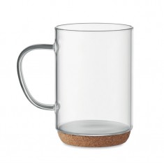 Cork Base Glass Mug