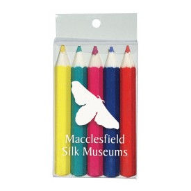 Pack of 5 Half Length Colouring Pencils