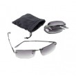 Rimless Folding Sunglass in Pouch