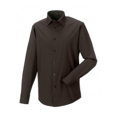 Russell Collection Men's Long Sleeve Fitted Shirt