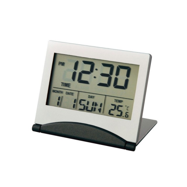 Personalised Slim LCD Alarm Clocks Custom Printed Slim LCD Alarm Clocks Branded by MoJo