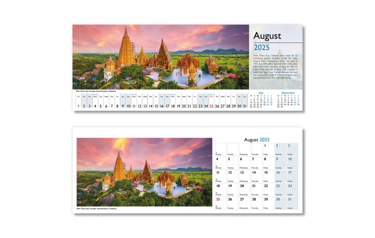 World in View Desk Calendar