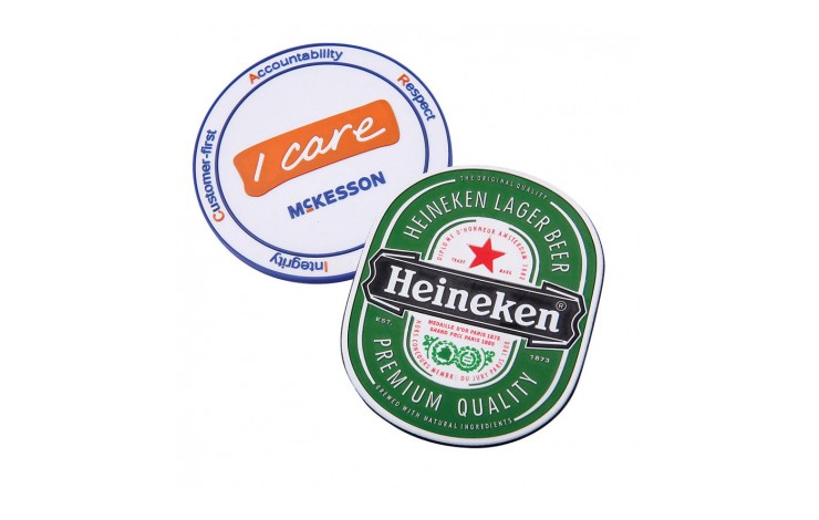 100mm Soft PVC 2D Coaster