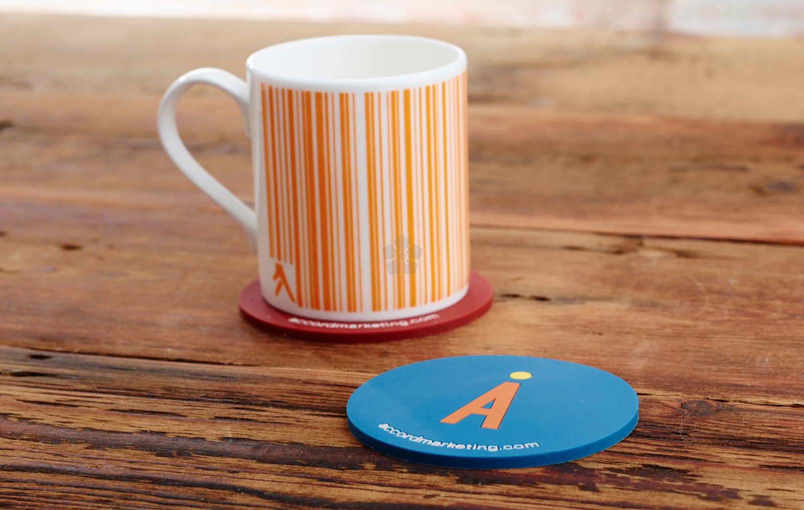 Promotional 100mm Soft PVC 2D Coaster, Personalised by MoJo Promotions