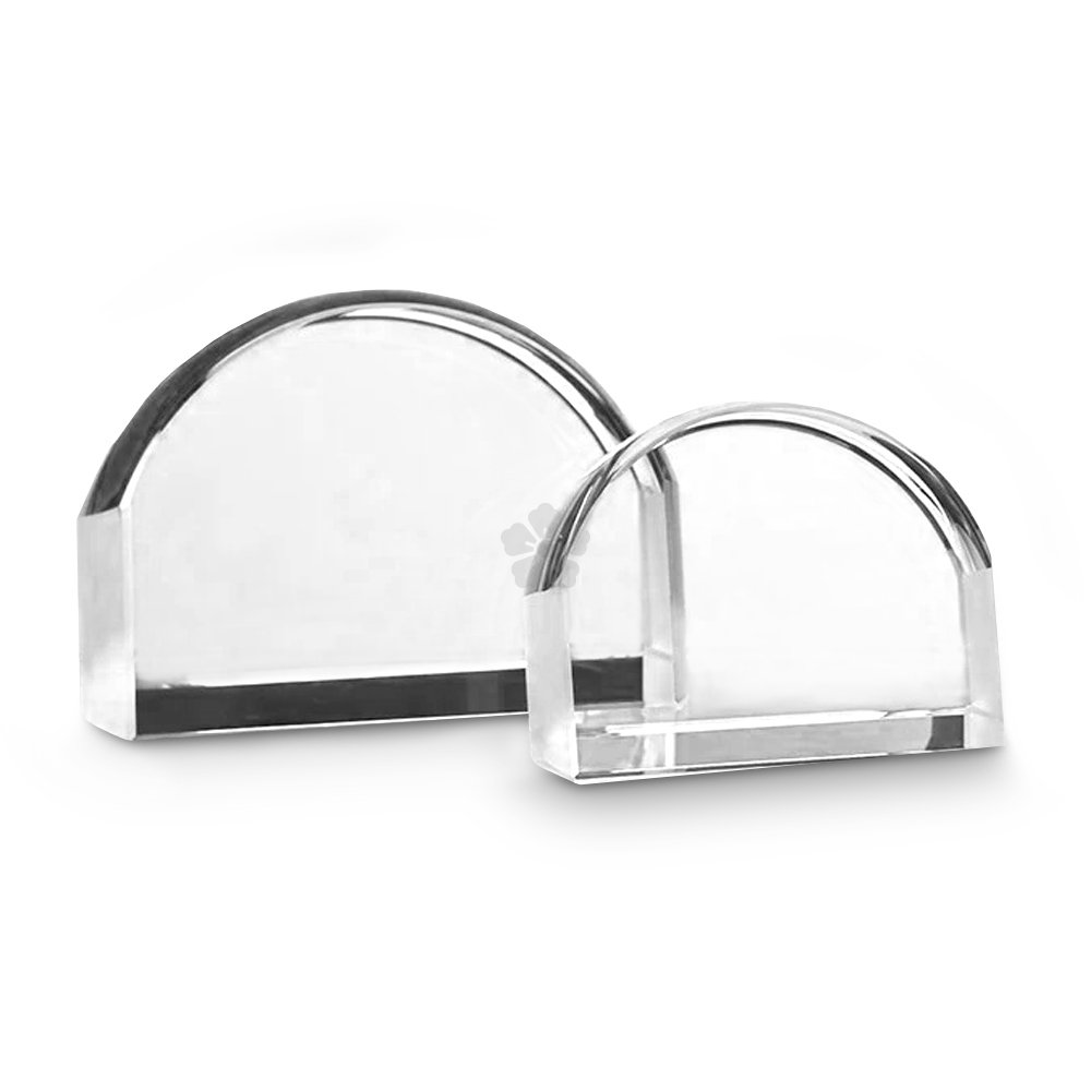 Promotional 10cm Optical Crystal Magnifying Paperweight, Personalised