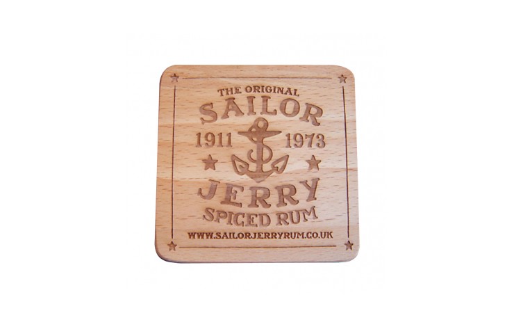 10cm Wood Coaster