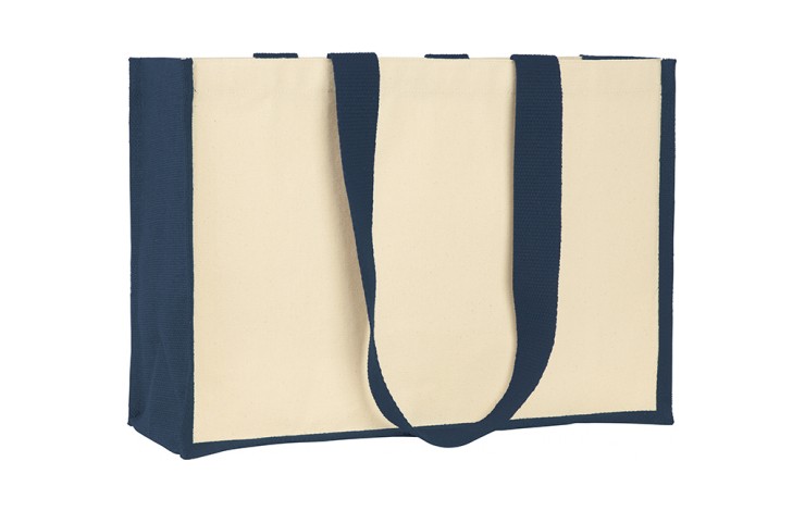10oz Canvas Shopper with Contrast Jute Trim
