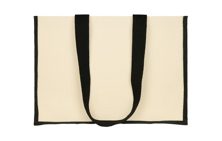 10oz Canvas Shopper with Contrast Jute Trim