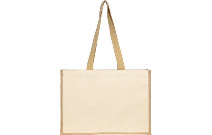 10oz Canvas Shopper with Contrast Jute Trim