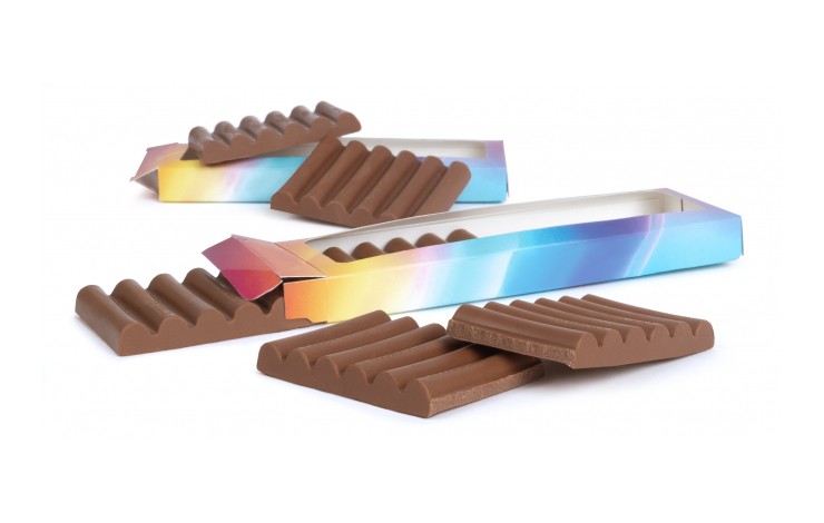 12 Baton Chocolate Bar in Eco Box
