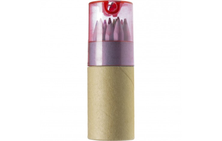 12 Pencil Crayon Tube