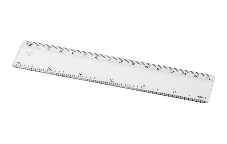 15cm/6" Solid Plastic Ruler