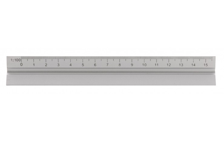 15cm Aluminium Triangular Ruler