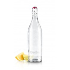 1ltr Round White Cap Swing Top Bottle