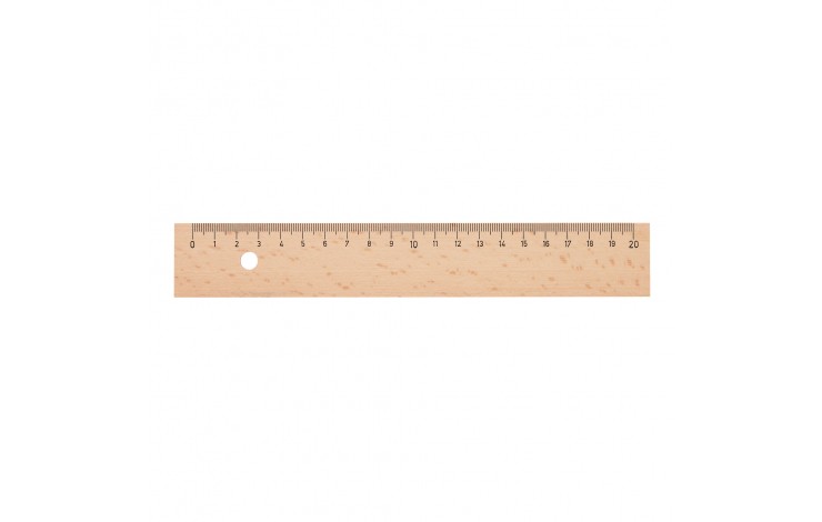 20cm Wooden Ruler