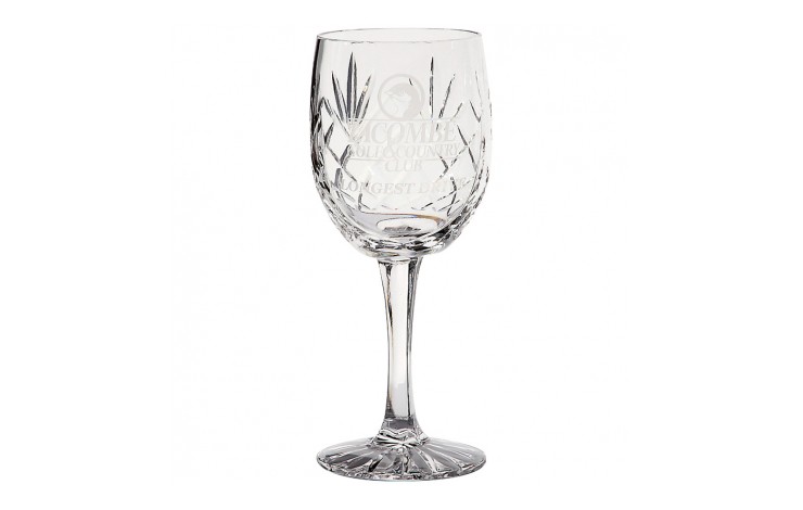 285ml Glencoe Lead Crystal Panel Goblet