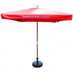 2 Metre Square Wooden Garden Parasol