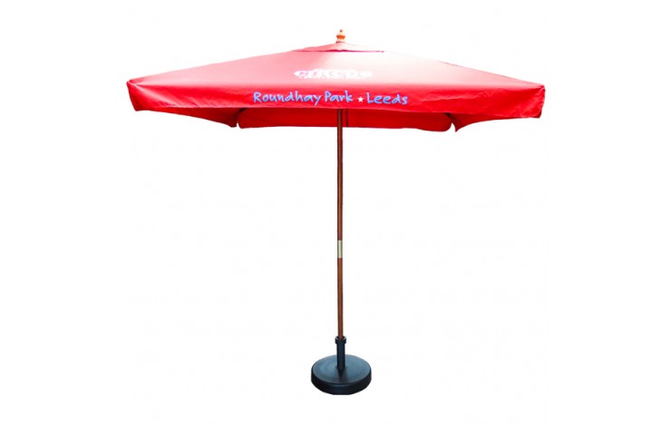 2 Metre Square Wooden Garden Parasol