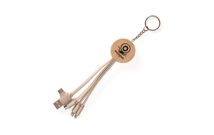 3-in-1 Charger Bamboo & Wheat Straw