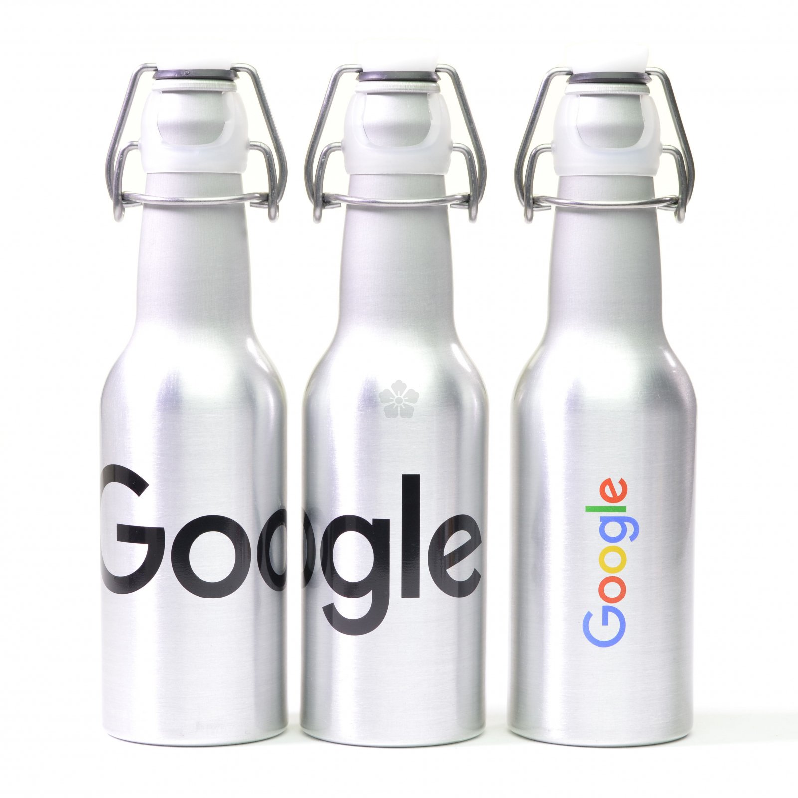 Promotional 350ml Swing Top Aluminium Bottle, Personalised by MoJo