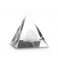 3D Pyramid Paperweight