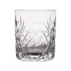 400ml Glencoe Lead Crystal Panel Whisky Tumbler