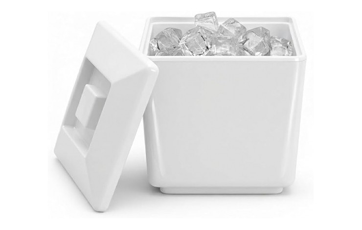 4 Litre Square Insulated Ice Bucket with Lid