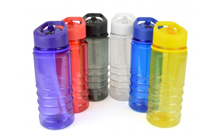 550ml Bottle with Flip Straw - Colour