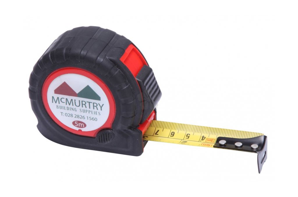 Promotional 5m Full Colour Tape Measure, Personalised by MoJo Promotions