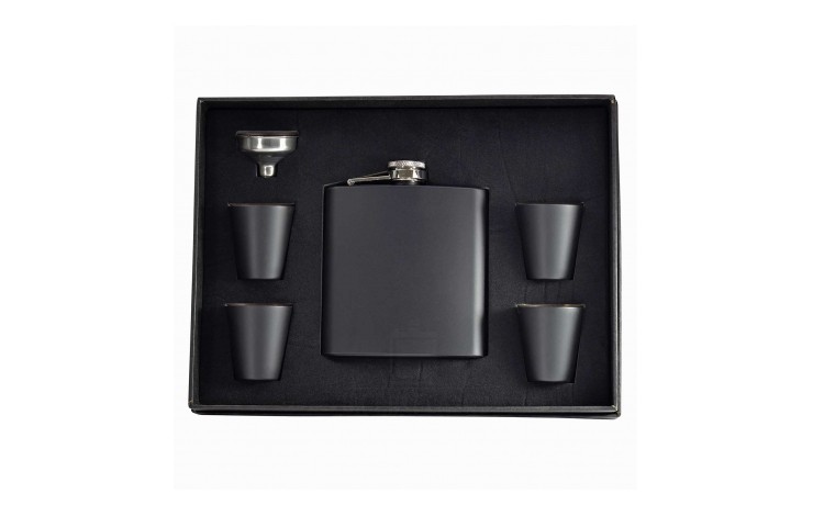 6oz Hip Flask & Cup Gift Set