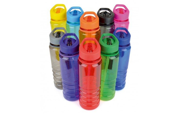 750ml Bottle with Flip Straw - Colour