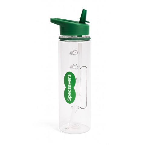 725ml Bottle with Flip Straw