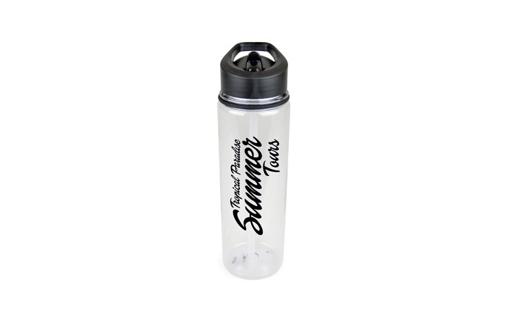 725ml Bottle with Flip Straw