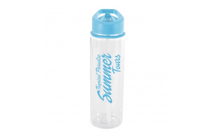 725ml Bottle with Flip Straw