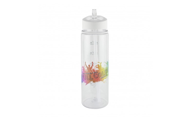 725ml Bottle with Flip Straw