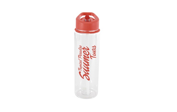 725ml Bottle with Flip Straw