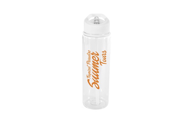 725ml Bottle with Flip Straw