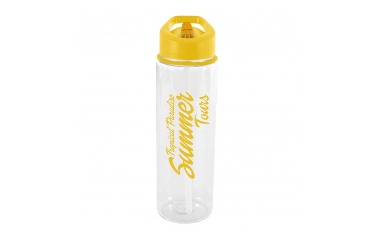 725ml Bottle with Flip Straw
