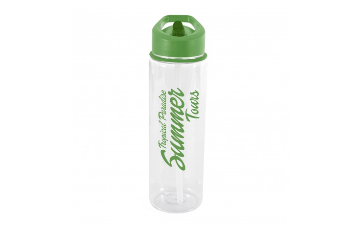 725ml Bottle with Flip Straw