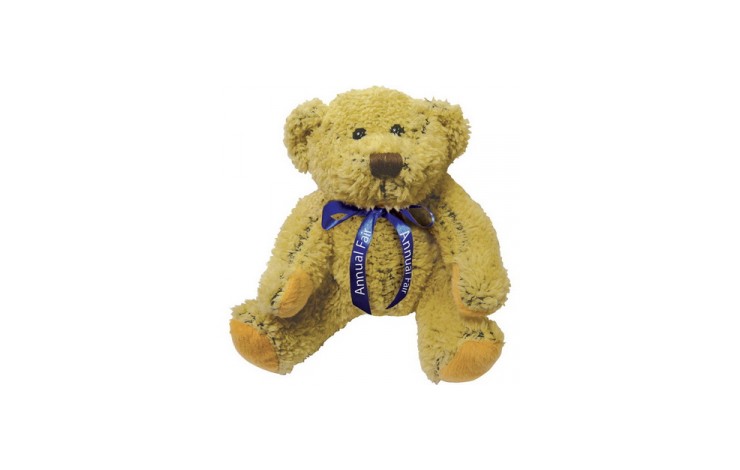 8 inch Korky Bear and Neck Bow