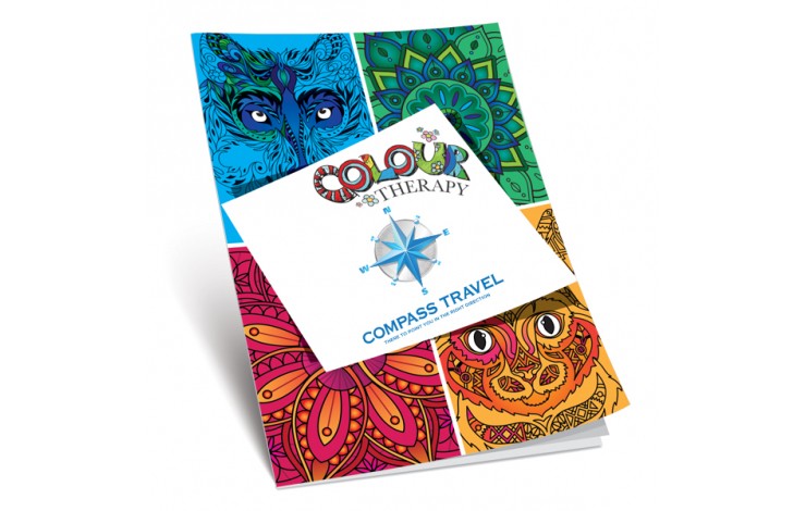 A4 8 Page Colouring Therapy Book
