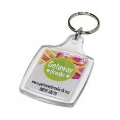 Clear A4 Keyring