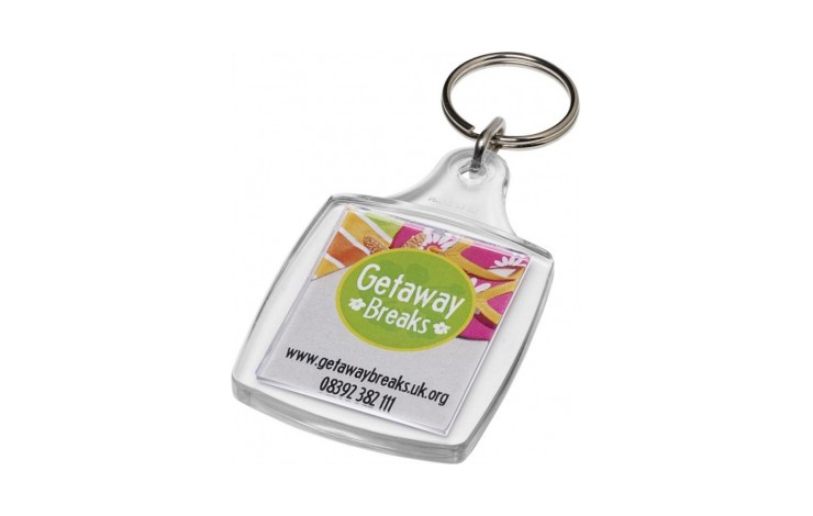 Clear A4 Keyring