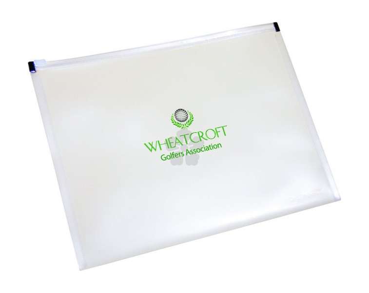 Promotional A4 Zipped Document Wallet, Personalised by MoJo Promotions